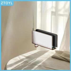 ZTOYL  2Pcs Glass Pivot Hinge Rotation Axis Stainless Steel Wine Cabinet Door Rotating Hinges Clamp Clip Shaft Hidden Hinge Hardware