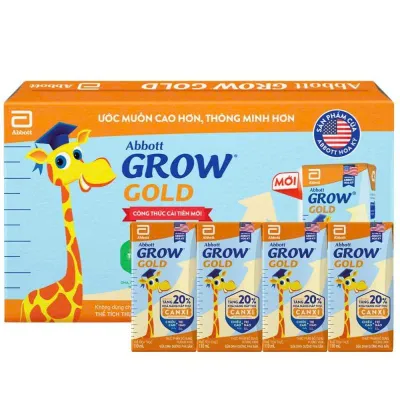 Thùng Sữa Pha Sẵn Abbott Grow nước 110ml Hương Vani