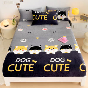 SUNLIGHT HOME ผ้าปูที่นอนกำมะหยี่ระบายอากาศผ้าปูที่นอน6ฟุตผ้าปูที่นอน5ฟุตผ้าปูที่นอนหลายรูปแบบป้องกันไฟฟ้าสถิตย์