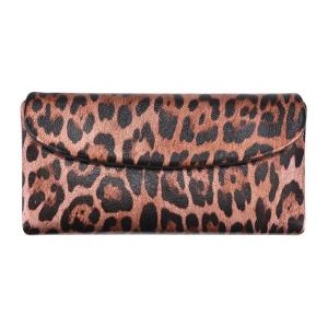 Royal Bagger Genuine Leather Long Wallet for Women Retro Leopard Print Evening Bag Elegant Versatile Clutch Purse 2604