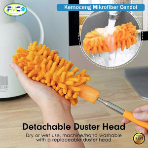 Kemoceng Cendol Pembersih Debu Kotoran Mikrofiber Lembut Multifungsi Dapat Dipanjangkan