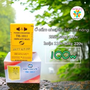 Ổ cắm chuyển điện cục chuyển điện 220v sang 110v 80w Revolve