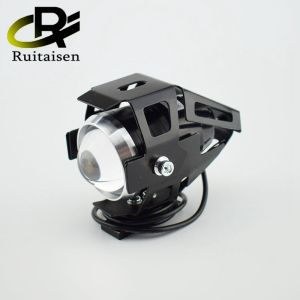 12V U5ไฟหน้ารถมอเตอร์ไซด์เสริมโคมไฟทำงาน Led สว่างสุดๆมอเตอร์ไซค์ Spotlight ไฟฉายคาดศีรษะ Spot Fog ไฟ