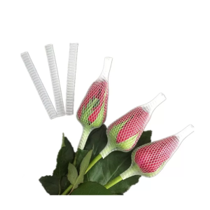 100Pcs Nylon Rose Net Bags Flower Protective Covers Rosebud Netting Covers 12cm