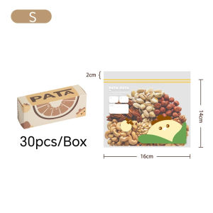 MM Double Ziplock Food Preservation Bag Food Grade Plastic Zipper Food Sealing Reusable Fresh Keeping Freezer