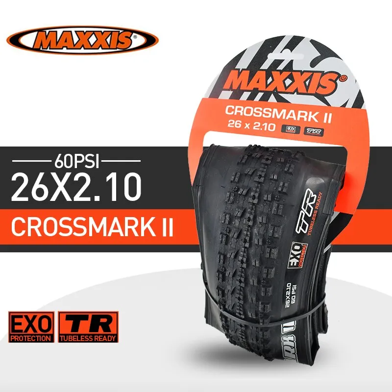 MAXXIS 26 CROSSMARK II Bicycle Mtb Bike Tubeless Tire 26X2