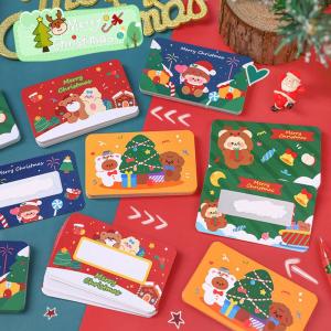 Student Christmas Scratch Card Activity Reward Cartoon Double Sided Scratch Music Card