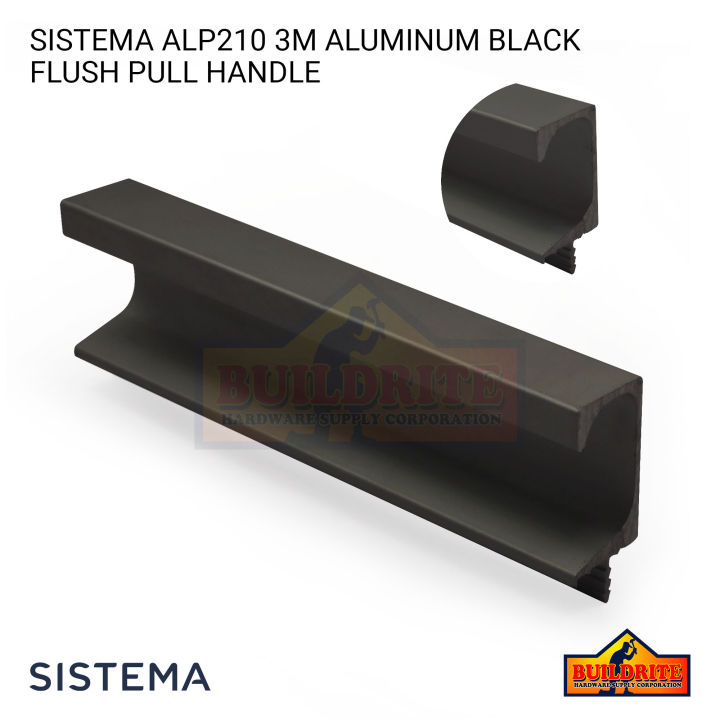 SISTEMA ALP210 3 Meters Aluminum Grab Handle Black | Lazada PH