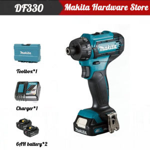 【Original facturer/Warranty 1 years】Makita DF033 Household wireless lithium electric drill roller charging diamond screw knife