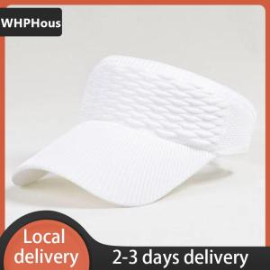 [COD] WHPHous Ship within 24 hours Summer Anti-UV Sun Hat Women Empty Top Hat Travel Beach Outdoor Sports Visor Cap Knitted Baseball Hat