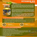 Vitamin D3 Natureline 400iu dan 1000iu Premium Hermed Vit D 60 tablet. 