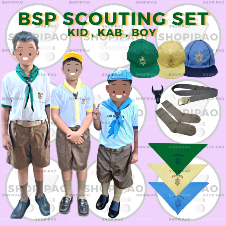 SPP BSP Scouting Set Boy Scout Kid Scout Kab Scout Investiture | Lazada PH