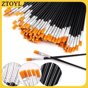 ZTOYL  50Pcs Sơn Bàn Chải Cho Sơn Thủ Công Nghệ Thuật Và Thủ Công Cho Nghệ Thuật Đa Chức Năng Móc Dòng Sơn Thiết Bị