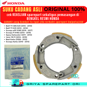 Kampas ganda Beat fi ori Kampas ganda HONDA Beat karbu Scoopy karbu Scoopy fi Scoopy esp Spacy karbu K44 ORIGINAL HONDA AHM