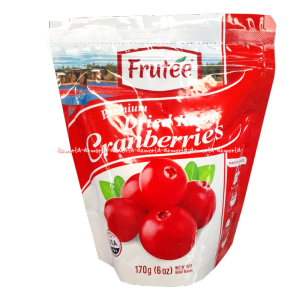 Frutee Premium 170gr Dried Ruby Cranberries Buah Kranberi Kering Dry Fruti Manisan Buah Cranberries