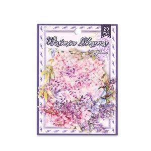 20counts Miếng dán hình hoa chống nước thẩm mỹ sticker cho thủ công nghệ thuật scrapbooking Tạp Chí điện thoại Guitar máy tính xách tay