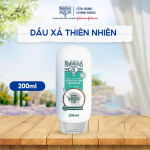 Dầu Xả Dưỡng Ẩm 95% Hữu Cơ Le Petit Marseillais Chiết Xuất Dừa 200ml Giúp Cấp Ẩm Chuyên Sâu Phục Hồi Tóc Khô Hư Tổn