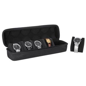 Roll_n_Rotate 3&5 Slot Cross-border Hot Selling Hard Shell Watch Box Portable Outdoor Watch Storage Box Travel Watch Storage Box