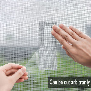 AMORELOVE Window Screen Repair Kit Door Window Patch Tape Strong Adhesive Long Lasting Fiberglass Covering Mesh Repair 1Roll
