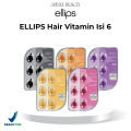 ELLIPS Hair Vitamin Isi 6  | Vitamin Rambut Elips 1 Blister Isi 6. 