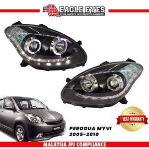 PERODUA MYVI 2005-2010 PROJECTOR LED SEQUENTIAL SIGNAL ANGLE EYES HEADLAMP