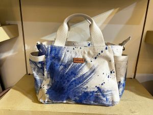 Tas Kanvas Tebal Premium Besar Multifungsi Selempang Slingbag Jinjing ala Korean Style Seri Langgam