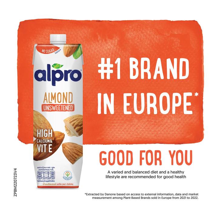 Alpro Almond Milk Roasted Unsweetened 1L Lazada Singapore