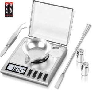 Milligram Scale 50g/0.001g Digital Milligram Scale with Calibration Weights Jewelry and Gem Scale Mg Scale for Reloading2026