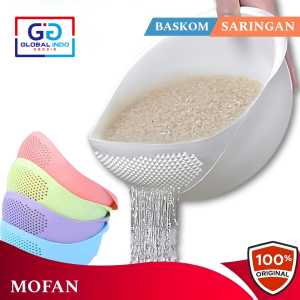 Baskom Pencuci Buah Sayur Beras Wadah Cuci Beras Saringan Kacang