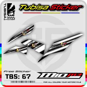 Sticker Striping Variasi Mio M3 - Stiker Striping Motor Mio M3 Desain Racing. TBS.67