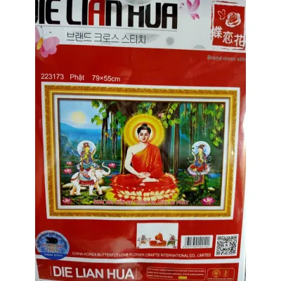 Tranh thêu chữ thập phật thích ca al5325122317288869lv3216223173lv3491ya1104lv3517