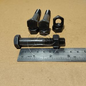 BAUT MUR BAJA KUNCI 19 M12 X 70 HALF DRAT PANJANG 7CM 7 CM BAUD HTB GRADE 8.8 HITAM M12X70 12X70 12 X 70 DIAMETER DRAT 12MM PITCH DRAT 1.75 skrup sekrup