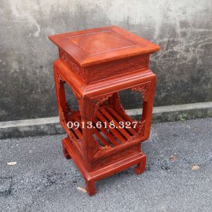 Đôn Lồng Đèn Vuông Gỗ Hương Chiện Lan Vuông 3038cm Cao 607080