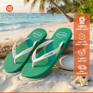 Dép Tông Nam Xỏ Ngón LikePink | Màu Sắc Trẻ trung Năng Động. Quai Trắng Nổi Bật. Mã LP08