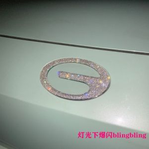 Aion y plus Logo Cover Decor Diamond 3D Logo Sticker Shiny Bling Decorative Anti Scratch Accessories cute