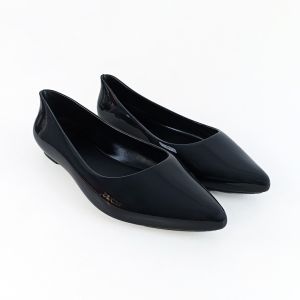Sandal Sepatu Slip On Wanita Flat Shoes Cewek Jelly PVC Polos Santai Simple Kuliah Jalan COD SPT-31