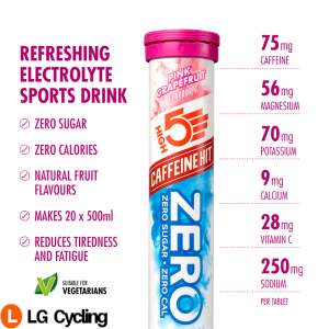 HIGH5 Zero Caffeine Hit Drink Tablets 20 Tabs Pink Grapefruit Flavour Only