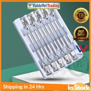 SharpVet Assorted 10 Pcs Stainless steel needle stainless for pigs Stainless steel needle for pig stainless steel