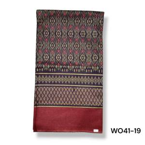 ผ้าถุง มัดหมี่ ผ้าฝ้าย ลาย 1-100 เนื้อนิ่ม ลายไทย ผ้าถุงคนแก่ เย็บแล้วพร้อมใส่ (WO41)