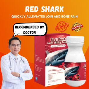 Red Shark Milky Tablet With Collagen & Glucosamine Gout Joint Pain Relief For Arthritis
