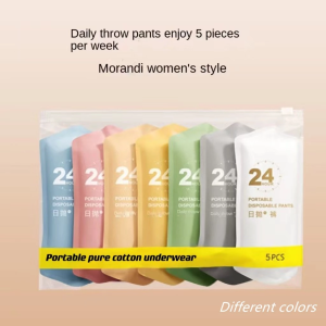 5pcs of Disposable Womens Panties Cotton Sterile Travel Travel Portable Maternity Panties for Business Trips