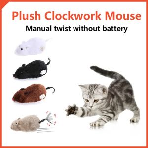 Cat Toy Mouse Wireless Winding Mechanism Rat For Cat Dog Pet Trick Toy Squeaky Mouse Cat Mainan Kucing Murah