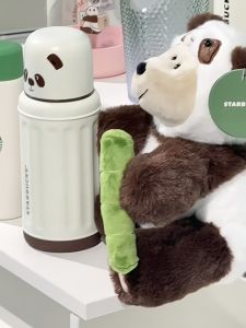 Starbucks China Panda Collection Bamboo Green Stamp Cute Stainless Steel Cup Mark Water Cup Gift