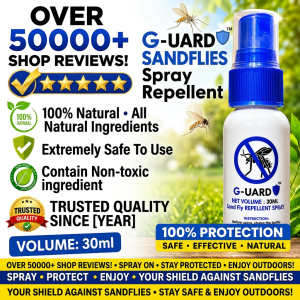 MOSQUITO & SANDFLY REPELLENT SPRAY by G-UARD - Ultimate Protection Formula [NEXT DAY SHIPPING] (Nyamuk & Lalat Pasir/蚊子和沙蝇/கொசுக்கள் & மணல் ஈக்கள்)