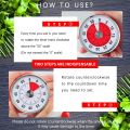 Đồng Hồ Bấm Giờ Trực Quan 60 Phút, Đồng Hồ Đếm Ngược Cơ Học Đồng Hồ Bấm Giờ Nhà Bếp, Đồng Hồ Dạy Học Trong Lớp Để Giảng Dạy, Họp Mặt, Nấu Ăn, Làm Việc. 