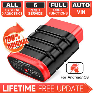 THINKCAR Thinksafe Bluetooth OBD2 Scanner Mobil Lengkap Alat Diagnostik Mobil Periksa Mesin ABS SRS AT Pembaca Kode With Oil EPB ABS SRS TPMS 5 Reset EOBD/JOBD Universal Alat Scanner Semua Diagnostik Mobil For Proton/Perodua/Toyota/Honda/Isuzu