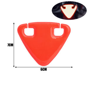 2PCS Bright Cycling Reflective Stickers Mountain Road Bikes Emergency Night Riding Safety Reflector Triangle Waterproof Long-lasting Bike Tail Light
