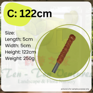 [GT51] - 5 Length Option Coir Moss Pole for Climbing Plants | Coco Fiber Support Stick
