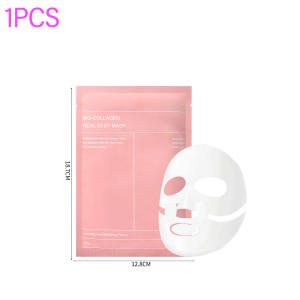 Huilin. 10Pcs Collagen Sleeping Mask Hydrating Moisturizing Whitening Translucent Hydrogel Face Mask Smooth and Tender Skin
