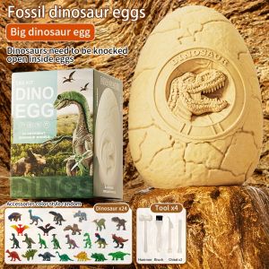 Exciting Dinosaur Egg Digging Kit - Develops Fine Motor Skills Hand-Eye Coordination and Problem-Solving Abilities - Educational Fun and Interactive Toy for Kids Perfect as Christmas Halloween or Easter Gift